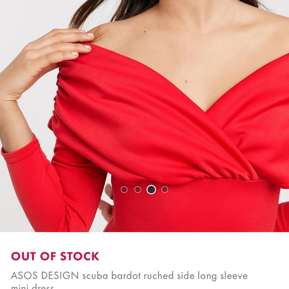 ASOS RED MINI DRESS - Picture 3 of 8
